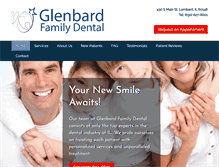 Tablet Screenshot of glenbardfamilydental.com